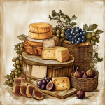 Nástěnný kalendář poznámkový 2027 Notique Farmářské trhy, 30 x 30 cm