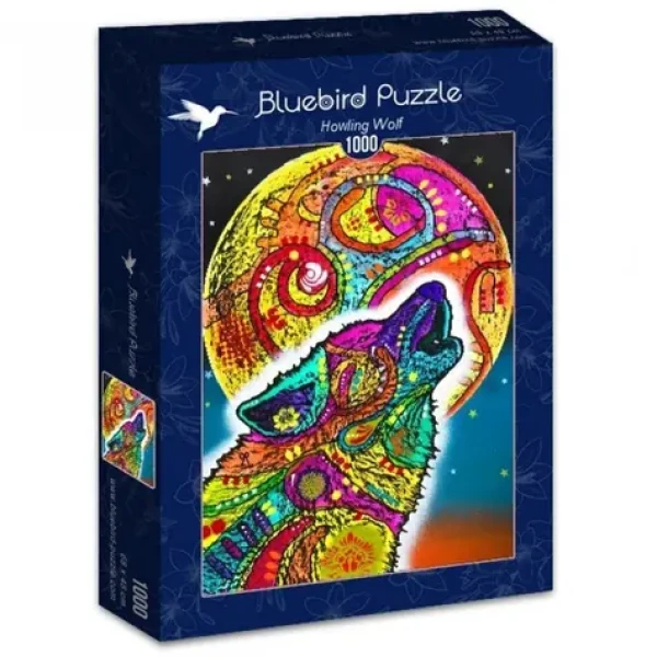 BLUEBIRD Puzzle Vyjící vlk