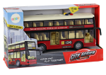 Mamido Městský dvoupatrový autobus 1:16 červený
