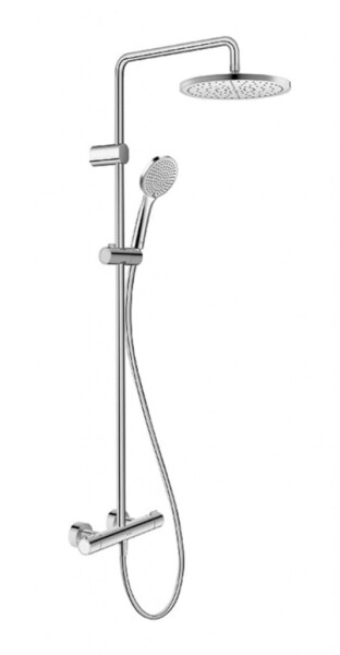 DURAVIT - Sprchy Sprchový set s termostatem, průměr 25 cm, 3 proudy, chrom TH4282008010