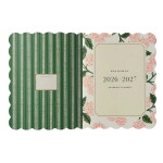 Rifle Paper Co. Měsíční plánovací notes 2026/2027 Pink Hydrangea, růžová barva, papír