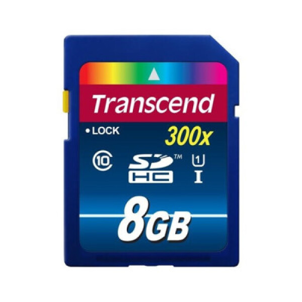 TRANSCEND SDHC karta 8GB Premium, Class 10 UHS-I, 300X EDF_325029
