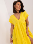 Žluté každodenní oversize šaty