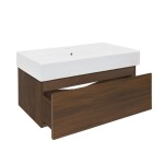 Koupelnová skříňka s umyvadlem SAT B-Way 80x30x45 cm ořech mat BWAY80NUTU2 BWAY80NUTU2