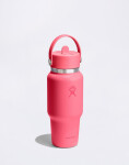 Hydro Flask Wide Mouth Travel Bottle with Flex Straw Cap (710 ml) Popstar Pink