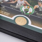 Obraz Boston Celtics NBA Vintage Timeline Bronze Coin
