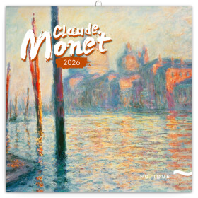 Nástěnný poznámkový kalendář 2026 NOTIQUE - Claude Monet, 30 x 30 cm