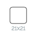 Čtveratá lišta vnitřní - Olše 21x21x2100mm CIMAL21CL