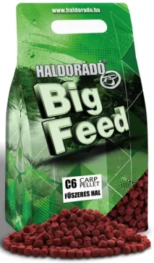 Haldorádó Pelety Big Feed C6 Pellet 2kg 6mm Pikantní ryba (HD30857)