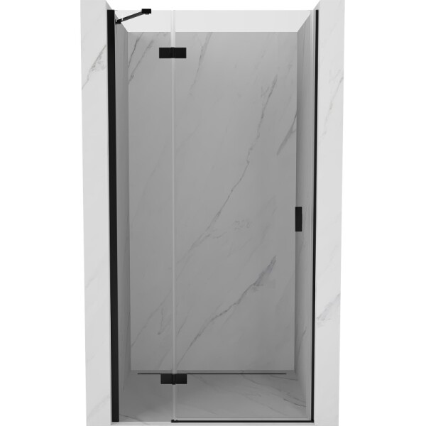 MEXEN/S - Mist-H sprchové dveře křídlové levé 110, transparent, černá 8A5-110-000-70-00-L