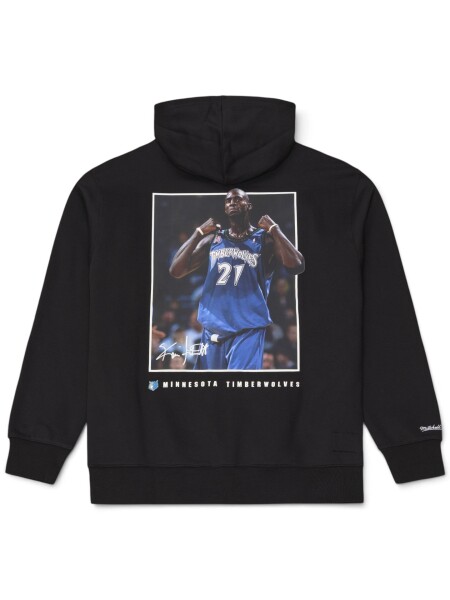 Mitchell & Ness Pánská mikina Minnesota Timberwolves NBA Kevin Garnett Player Photo Hoodie Velikost: XL