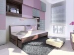 HP-Nábytek Jednolůžko Arleta Twin BUK s roštem - rozkládací ROZMĚR: 90 x 200 cm (levý)