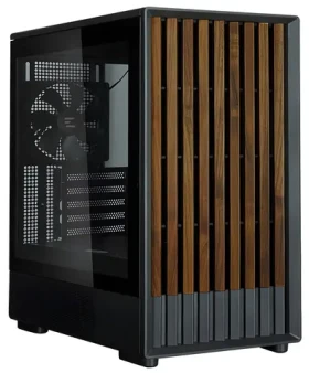 Zalman P10 Namu černá / mATX / 3x 120 mm fan / USB-A 3.2 Gen 2 + USB-C / dřevěné doplňky / bez zdroje (P10 Namu black)