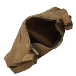 Trendy dámská koženková crossbody kabelka Kosta, khaki