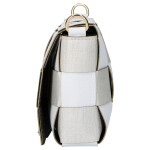 Nadčasová dámská koženková crossbody kabelka LB Melinda, bílá