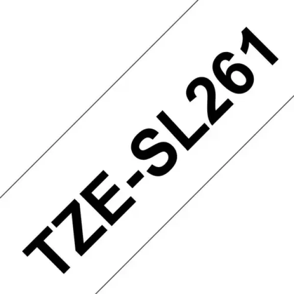 Brother TZe-SL261 / Kazeta s páskou / Samolaminovací / bílý podklad / černý tisk / 36 mm / 8 m (TZE-SL261)