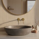 REA - Podomítková umyvadlová baterie Foster Brush Gold REA-B6443