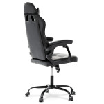 Herní křeslo, houpací mechanismus, šedá ekokůže, KA-L626 GREY