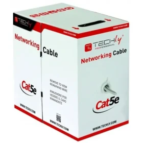 Techly ITP8-RIS-0305LO černá / Síťový kabel / Cat5e / F/UTP / venkovní / 305 m / CCA drát (029167)