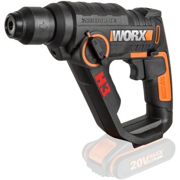 WORX WX390.9 / Aku Vrtací kladivo / 2x20V / 900 ot-min / 5000 úderů-min / 1.2J / SDS-plus / bez Aku (WX390.9)