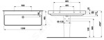 Laufen - Pro S Umyvadlo, 1200x465 mm, bez otvoru pro baterii, s LCC, bílá H8149654001091