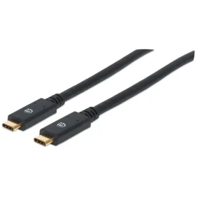 Manhattan USB-C/USB-C 2 m černý / Kabel / USB 3.2 Gen 1 / 5 Gbit/s (354905)