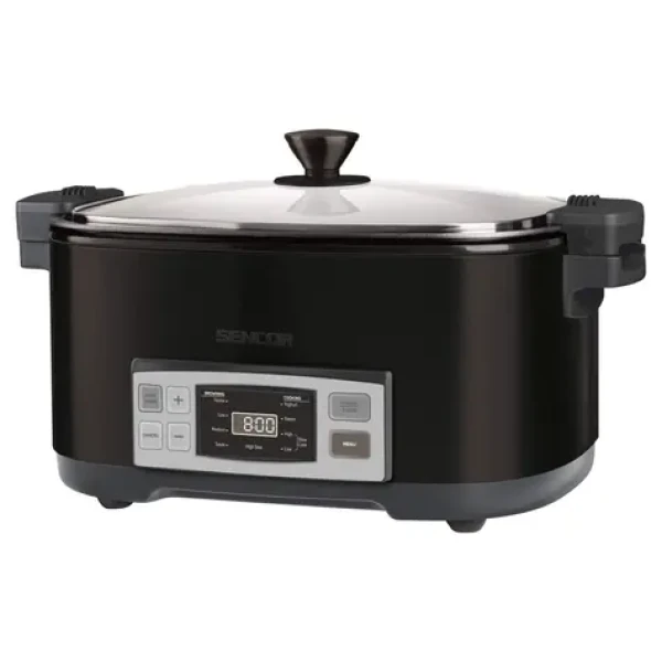 SENCOR SPR 5508BK černá / Pomalý hrnec / 6L / Digitální displej (8590669308880)