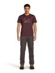 Pánské merino tričko s krátkým rukávem ICEBREAKER Mens 150 Tech Lite SS Tee Wild Pack, Java velikost: L
