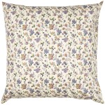 Ib Laursen Bavlněný povlak na polštář Purple Flowers 60 x 60 cm, multi barva, textil
