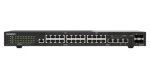 QNAP QSW-M2130P-2C2S26T / Switch / 24x 2,5GbE / 2x 10GbE SFP+ / 2x 10GbE RJ45 / 2x 10GbE Combo / PoE++ 375W / Řízený L2 (QSW-M2130P-2C2S26T)