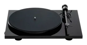 Pro-Ject E1.2 + Pick It MM E - High Gloss Black / Gramofon / řemínkový / RCA kabel 1.23m (9pe12mmehgb)