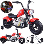 Mamido Dětská elektrická motorka Chopper 24V červená