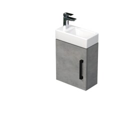 Koupelnová skříňka s umyvadlem SAT Cube Way 40x47,5x20 cm beton mat CUBE320401DCBE CUBE320401DCBE