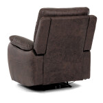 TV a relaxační křeslo s elektrickým ovládáním, potah hnědá látka v dekoru vintage, 1 motor 240V