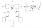 IDEAL STANDARD - Ceraplus II Termostatická vanová baterie, chrom A6873AA