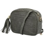 Módní dámská kožená crossbody kabelka Kalea, šedá