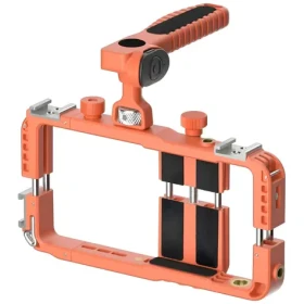 4smarts Video rig s bezdrátovou spouští oranžová / Držák na telefon / Bezdrátová spoušť / šířka telefonu 58-85 mm (541824)