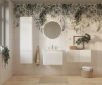 Koupelnová skříňka vysoká Naturel Ancona 40x157x20 cm bílá lesklá ANCONAV40DVB ANCONAV40DVB