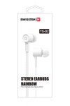 SWISSTEN Earbuds Rainbow YS-D2 bílá Sluchátka (51106001)