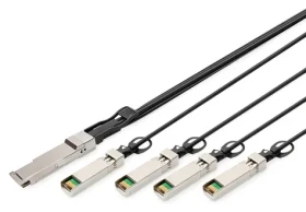 Digitus DN-81322 černá / Breakout DAC kabel QSFP+ na 4x SFP+ / 40 Gbit/s / 2 m (DN-81322)