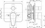 IDEAL STANDARD - Cerafine D Vanová baterie pod omítku s tělesem, chrom A7189AA