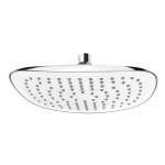 Mereo Talířová sprcha horní 230x180mm s kloubem, pochromovaný plast CB485L