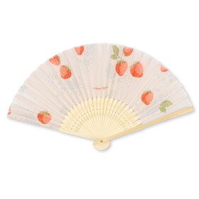 Konges Sløjd Dětský vějíř Marmelade sun, červená barva, dřevo, textil