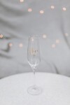 Bella Rose Sklenice na sekt Mr. a Mrs. – set 2 ks, čirá barva, sklo, 250 ml