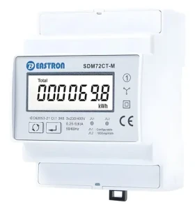 Eastron SDM72CT-M / Elektroměr / Třífázový / RS485 Modbus / Pulsní výstup / Obousměrné měření (SDM72CT-M)