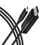 Rozbaleno - AXAGON RVC-DPC, USB-C - DisplayPort redukce / kabel 1.8m, 4K/60Hz / rozbaleno (RVC-DPC.rozbaleno)