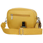 Stylová dámská koženková crossbody kabelka Erina, žlutá