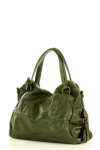 Přírodní kožená taška model UNI tmavě zelená
