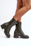 Dámské matné polokozačky Galoshes Dark Green Bertaida 36