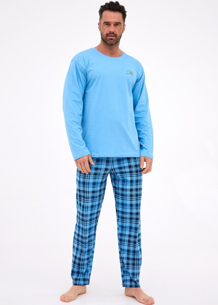Pyžamo Cornette 124/310 long/r Ready S-2XL pánské modrá M